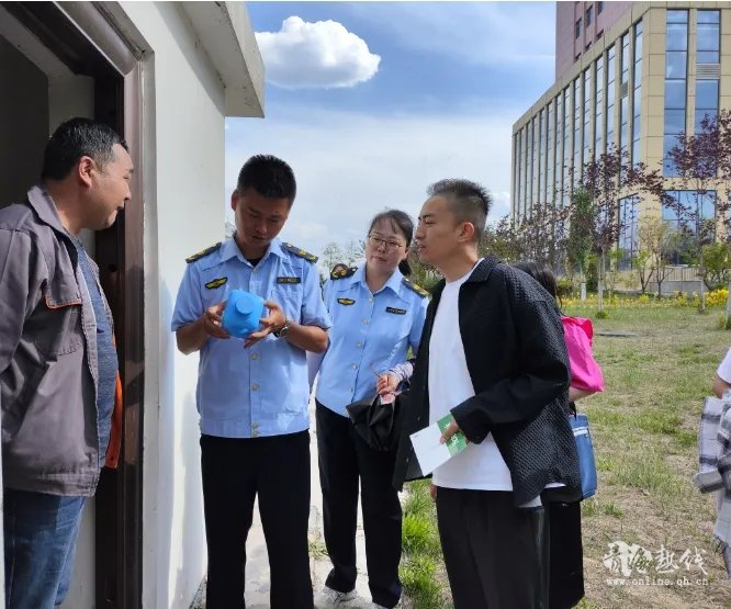  生物园区管委会安全生产部和生态环保局对省血液中心开展放射源安全与环保日常检查 